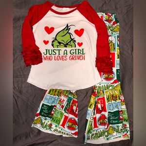 Grinch outfit, top and pants